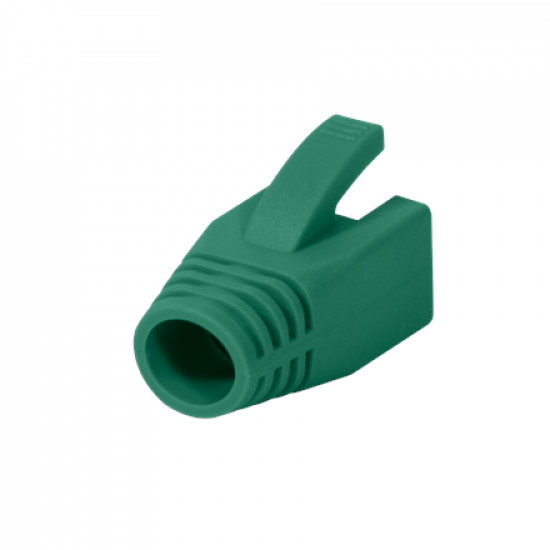 Logilink Modular RJ45 Plug Cable Boot 8mm green, 50pcs