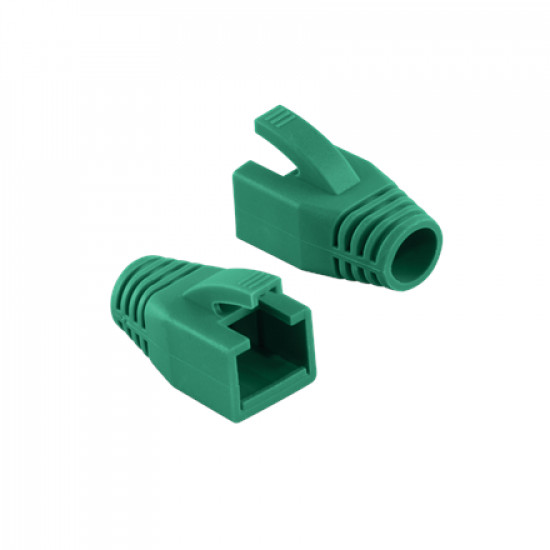 Logilink Modular RJ45 Plug Cable Boot 8mm green, 50pcs