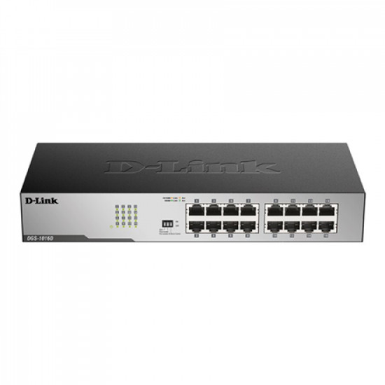 D-Link 16-Port Gigabit Unmanaged Desktop Switch DGS-1016D