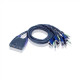 Aten 4-Port USB VGA/Audio Cable KVM Switch