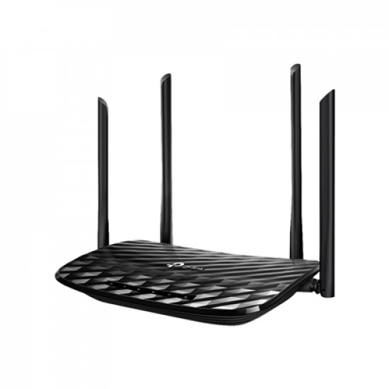 TP-LINK Router Archer C6 802.11ac, 300+867 Mbit/s, 10/100/1000 Mbit/s, Ethernet LAN (RJ-45) ports 4, MU-MiMO Yes, Antenna type 4xExternal