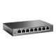 TP-LINK | Switch | TL-SG108E | Web managed | Wall mountable | Gigabit Ethernet (copper) ports quantity 8 | Power supply type External | 36 month(s)