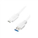 Logilink USB 3.2 Gen 1x1 Cable CU0174 1 m, White, USB-A Male, USB-C Male