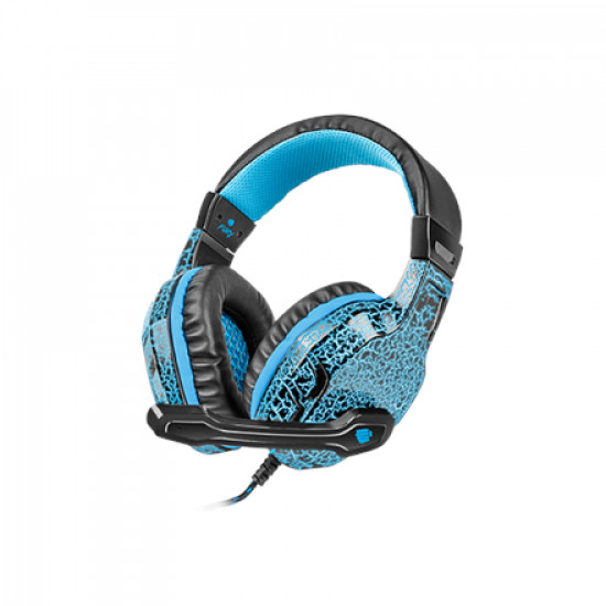 Fury Gaming Headset, Wired, NFU-0863 Hellcat, Black/Blue, Built-in microphone