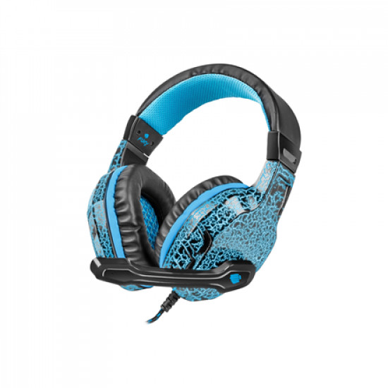 Fury Gaming Headset, Wired, NFU-0863 Hellcat, Black/Blue, Built-in microphone