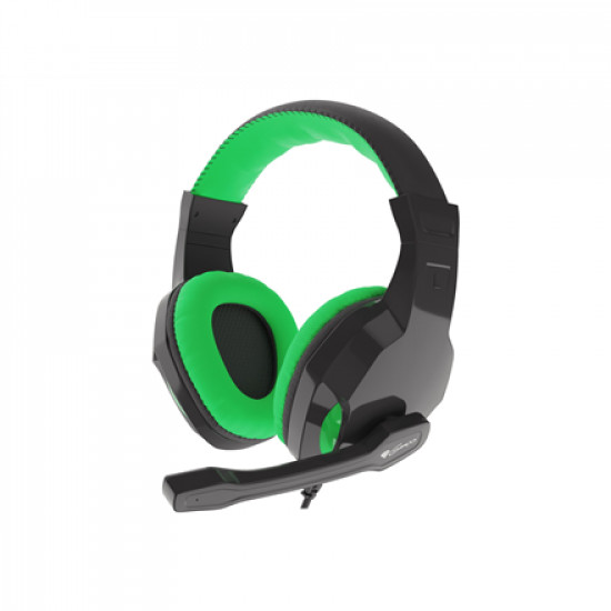 Genesis Gaming Headset, 3.5 mm, ARGON 100, Green/Black, Built-in microphone