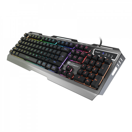 Genesis Rhod 420 Gaming keyboard, RGB LED light, US, Wired, Black