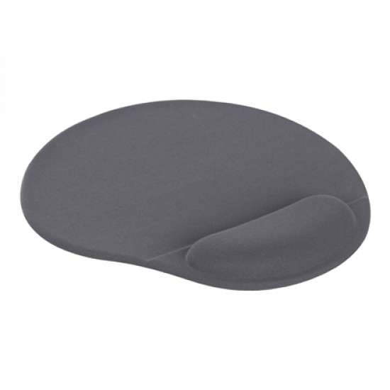 Gembird MP-GEL-GR Gel mouse pad with wrist support, grey Comfortable Grey, Gel mouse pad