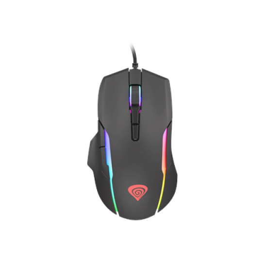 GENESIS Xenon 220 Gaming Mouse, 500 - 6400DPI, Wired, Black