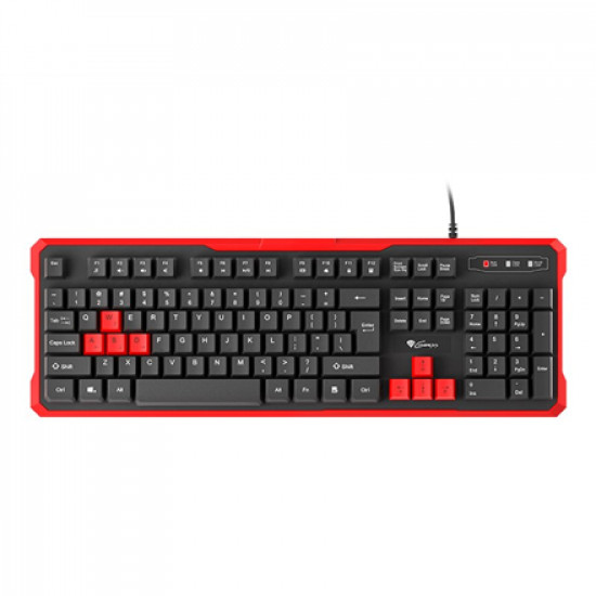 GENESIS RHOD 110 Gaming Keyboard, US Layout, Wired, Red