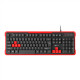 GENESIS RHOD 110 Gaming Keyboard, US Layout, Wired, Red