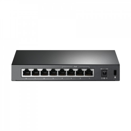 TP-LINK Switch TL-SF1008P Unmanaged, Desktop, 10/100 Mbps (RJ-45) ports quantity 8, PoE ports quantity 4, Power supply type External