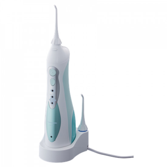 Panasonic Oral irigator EW1311G845 Cordless, 130 ml, Number of heads 4, White/Blue