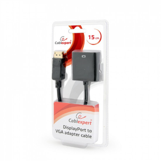 Cablexpert DisplayPort to VGA adapter cable, Black