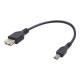 Cablexpert USB OTG AF to Micro BM cable, 0.15 m