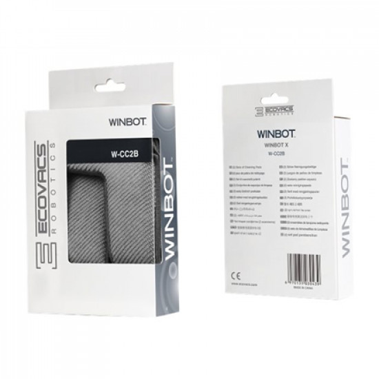 Ecovacs Cleaning Pads for WINBOT X NEW W-CC2B 2 pc(s), Grey