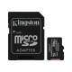 Kingston Canvas Select Plus UHS-I 256 GB, MicroSDXC, Flash memory class 10, SD Adapter