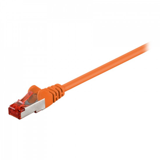 Goobay 95582 CAT 6 patch cable S/FTP (PiMF), orange, 1.5 m Goobay