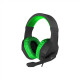 GENESIS ARGON 200 Gaming Headset, On-Ear, Wired, Microphone, Green