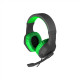 GENESIS ARGON 200 Gaming Headset, On-Ear, Wired, Microphone, Green