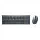 Dell Keyboard and Mouse KM7120W Keyboard and Mouse Set, Wireless, Batteries included, US, Titan Gray