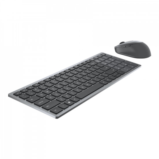 Dell Keyboard and Mouse KM7120W Keyboard and Mouse Set, Wireless, Batteries included, RU, Titan Gray