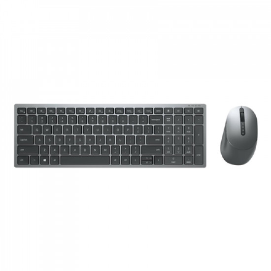 Dell KM7120W Keyboard and Mouse Set, Wireless, Batteries included, NORD, Titan Gray