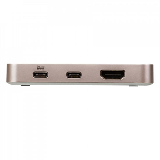 Aten USB-C 4K Ultra Mini Dock with Power Pass-through USB 3.0 (3.1 Gen 1) ports quantity 1, USB 2.0 ports quantity 1, HDMI ports quantity 1, USB 3.0 (3.1 Gen 1) Type-C ports quantity 1