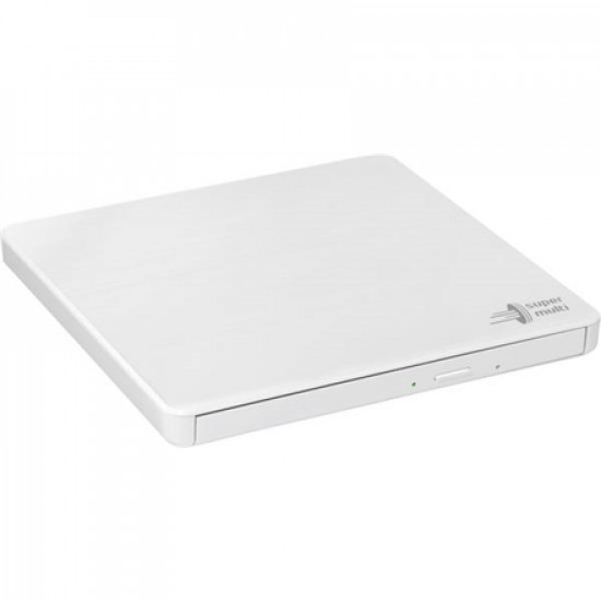 H.L Data Storage Ultra Slim Portable DVD-Writer GP60NW60 Interface USB 2.0, DVD R/RW, CD read speed 24 x, CD write speed 24 x, White, Desktop/Notebook