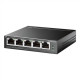 Switch|TP-LINK|TL-SG105PE|Desktop/pedestal|5x10Base-T / 100Base-TX / 1000Base-T|PoE ports 4|TL-SG105PE