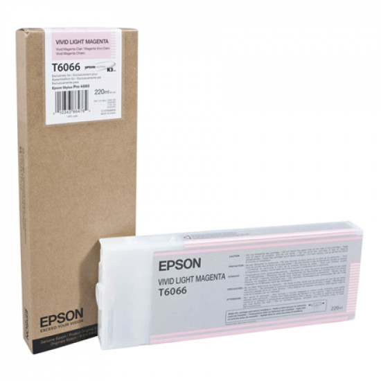 Epson T606600 Ink Cartridge, Vivid Light Magenta