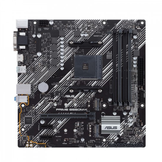 Asus PRIME B550M-K Memory slots 4, Processor family AMD, Micro ATX, DDR4, Processor socket AM4, Chipset AMD B