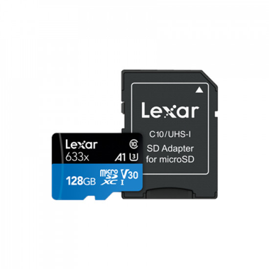 MEMORY MICRO SDXC 128GB UHS-I/W/ADAPTER LSDMI128BB633A LEXAR