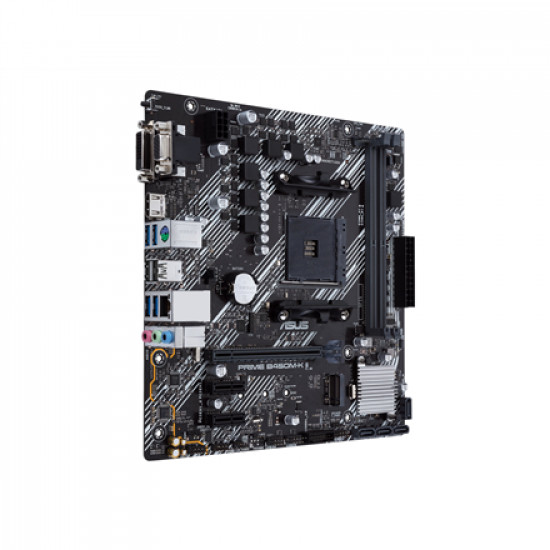 Asus PRIME B450M-K II Memory slots 2, Chipset AMD B, Processor family AMD, Micro ATX, DDR4, Processor socket AM4