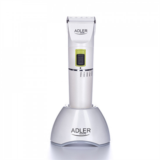 Adler Hair clipper AD 2827 Cordless or corded, Number of length steps 4, White