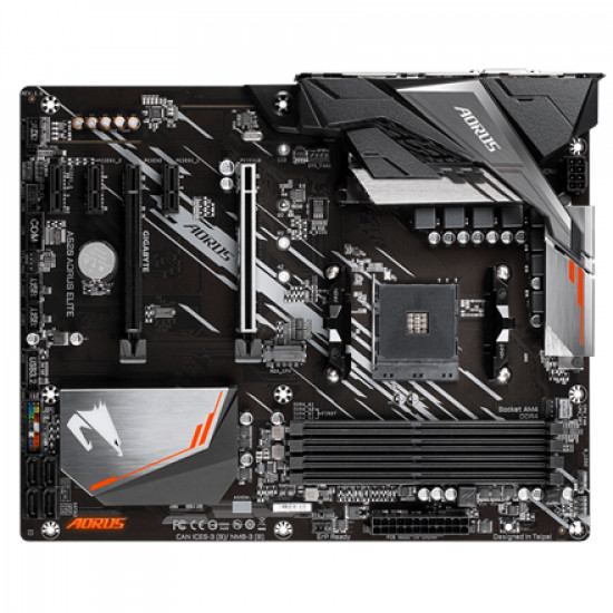 Gigabyte A520 AORUS ELITE 1.0 Processor family AMD, Processor socket AM4, DDR4 DIMM, Memory slots 4, Number of SATA connectors 4 x SATA 6Gb/s connectors, Chipset AMD A, ATX