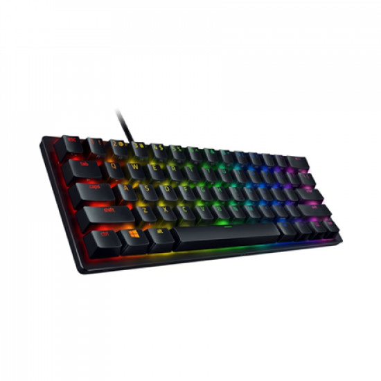 Razer Huntsman Mini 60%, Gaming keyboard, Opto-Mechanical, RGB LED light, NORD, Black, Wired