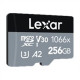 Lexar High-Performance 1066x UHS-I MicroSDXC, 256 GB, Flash memory class 10, Black/Grey, Class: A2 V30 U3, 70 MB/s, 160 MB/s