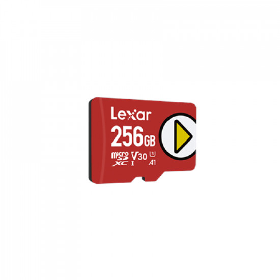 Lexar Play UHS-I MicroSDXC, 256 GB, Flash memory class 10, Red, 150 MB/s