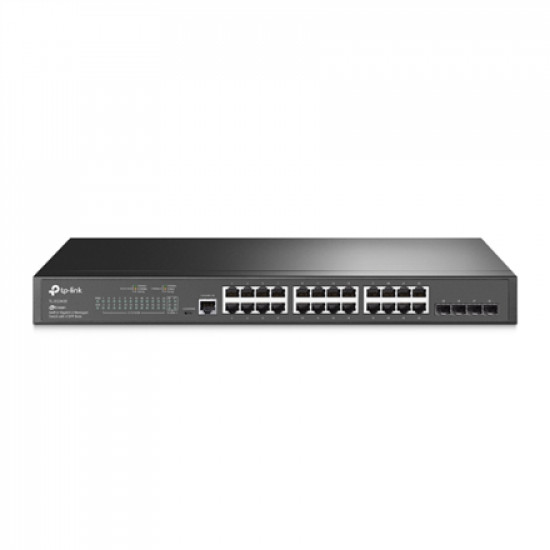 TP-LINK JetStream L2 Switch TL-SG3428 Web Managed, Rackmountable, SFP ports quantity 4, Power supply type Single, Ethernet LAN (RJ-45) ports 24, 1 Console Port, 1 Micro-USB Console Port