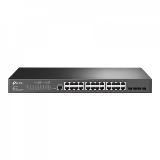 TP-LINK JetStream L2 Switch TL-SG3428 Web Managed, Rackmountable, SFP ports quantity 4, Power supply type Single, Ethernet LAN (RJ-45) ports 24, 1 Console Port, 1 Micro-USB Console Port