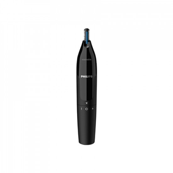 Philips Nose and Ear Trimmer NT1650/16 Wet & Dry, Black, Cordless