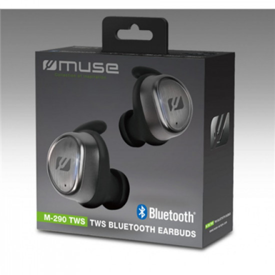 Muse Earphones M-290 TWS True Wireless In-ear, Microphone, Wireless connection, Black