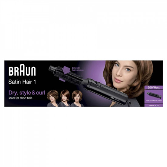 Braun Hair Styler AS110 Satin Hair 1 200 W, Black