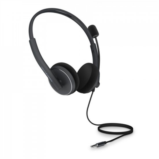 Energy Sistem Headset Office 2 Anthracite, On-ear, 3.5mm plug, retractable boom mic.