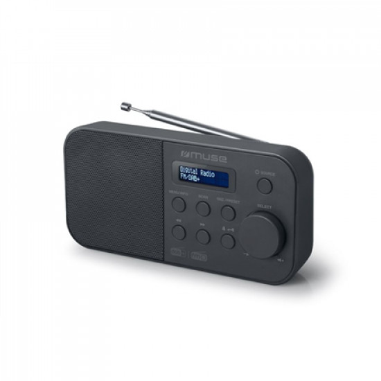 Muse Alarm function, M-109DB, Portable radio, Black