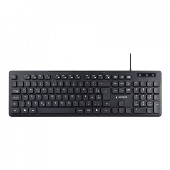 KEYBOARD MULTIMEDIA USB ENG/BLACK KB-MCH-04 GEMBIRD