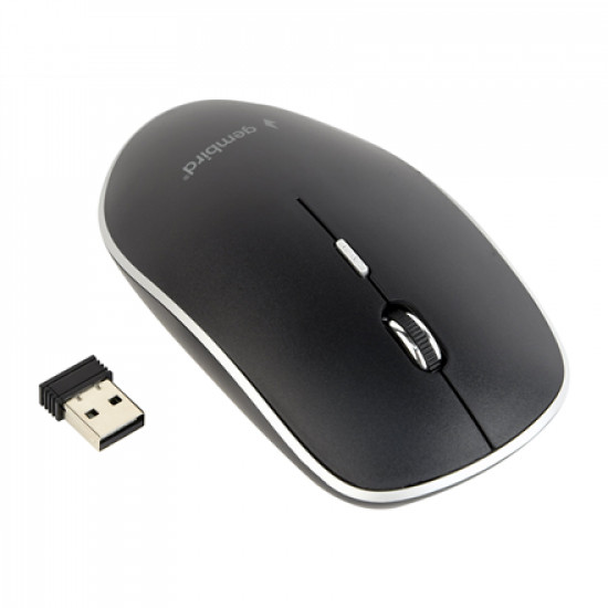 Gembird Silent Wireless Optical Mouse MUSW-4BS-01 USB, Black