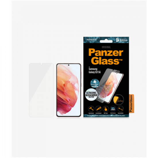 PanzerGlass Samsung, Galaxy S21 5G, Glass, Clear, Case Friendly