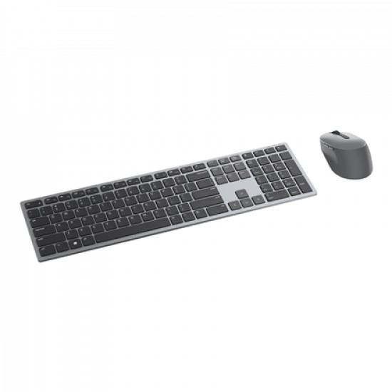 Dell Premier Multi-Device Keyboard and Mouse KM7321W Wireless, Batteries included, RU, Titan grey